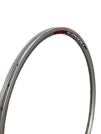 Obręcz 26" x 36H X-2000A oczkowana, srebrna. Disc