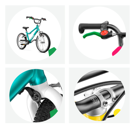 Rower 16" Woom GO 3 hot pink