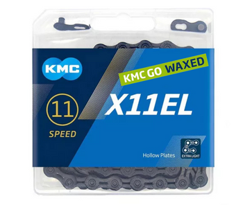 Łańcuch 11rz. KMC X11EL BkTech 118L Box Waxed