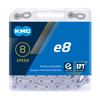 Łańcuch 8rz. KMC e8 Turbo EPTx 122L/Box