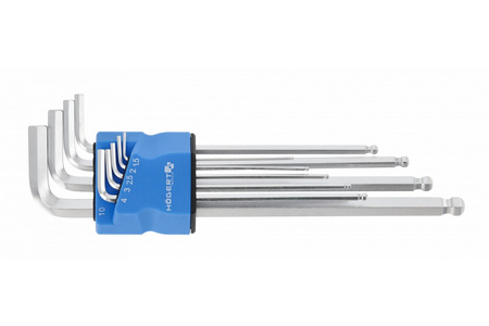 Klucze Torx 9 szt. Hogert Extra Długie z otworem 