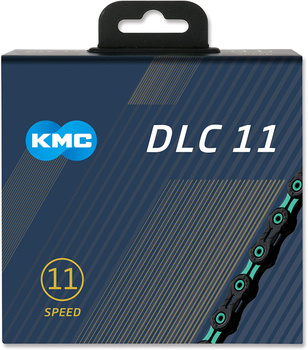 Łańcuch 11rz. KMC DLC 11 Bk/Celeste 118og. Box