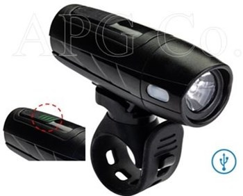 Lampa Przód XC-283LS  USB 1Led 3W 1300 mAh 6 fun.