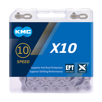 Łańcuch 10rz. KMC X10 EPT  114og. Box