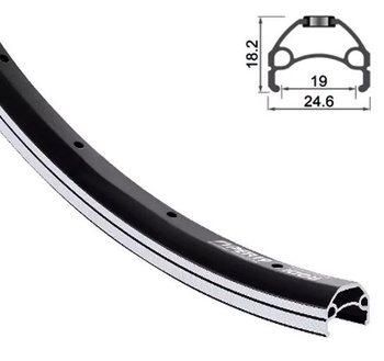 Obręcz 28" x 32H H-18,2 mm Viper19 Black