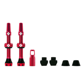 WENTYLE MUC-OFF TUBELESS 44MM CZERWONE Tubeless Va