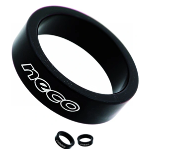 Podkł.NECO 10 mm pod stery 1-1/8" alu czarna