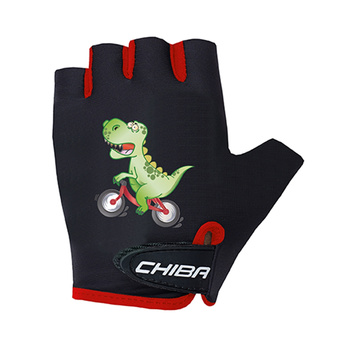 Rękawiczki Chiba COOL KIDS czarne dinozaur M