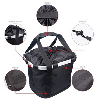 Kosz przód torba Clik KW-807-6 Czarny